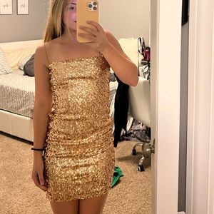 ✨ROSE GOLD HOCO DRESS✨
